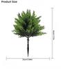 2pcs Outdoor Artificial Greenery - High-Quality Large Spherical Pine Trees with Ground Stakes, for Indoor/Outdoor Garden Decor