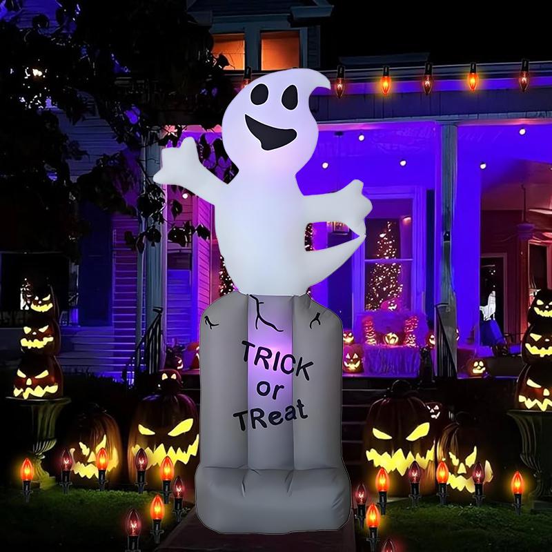 Halloween Inflatable Toys Terror Decorations Built-in LED Lights Courtyard Prop Inflatable Model Outdoor Ornament Party Garden