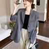 Damen Blazer Jacke Lässiges Design Gefühl Damen Oberbekleidung All-Match Elegant Mode Damen Anzugmantel