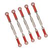 6Pcs 88mm Aluminum Alloy Adjustable Push RodsTurnbuckle Rod Linkage Accessories for RC Car Models