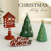 Mailbox Statue Desktop Ornaments Handicrafts Mini Christmas Tree  Office