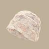 Plasă cu flori de dantelă și paiete, accesoriu pentru cap, de vară, subțire, respirabil, dulce, pentru față, pălărie mică pentru frig, pălărie pull-over