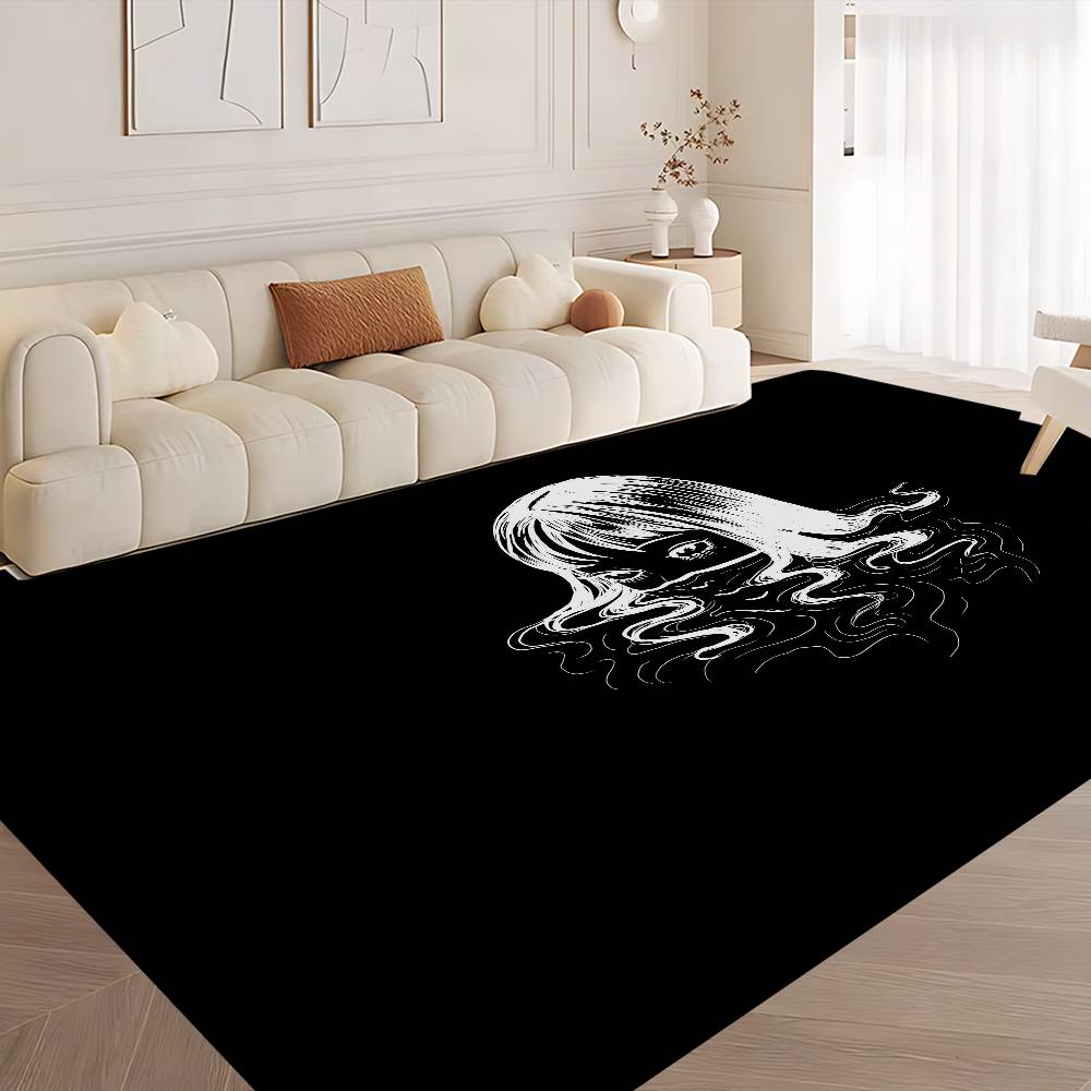 Junji Ito Kawakami Tomie Hallway Carpet Washable Non-Slip Living Room Sofa Chairs Area Mat Kitchen Doormat Area Rug