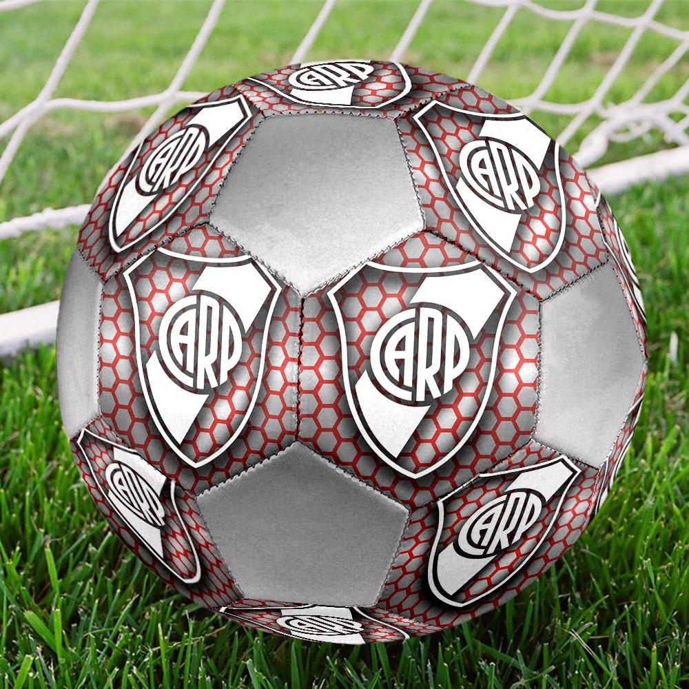 Club Atlético River Platefootball clubIndoor Size 5 Soccer Ball Colorful Machine Stitched PVC Competition Ready Durable High-Bounce