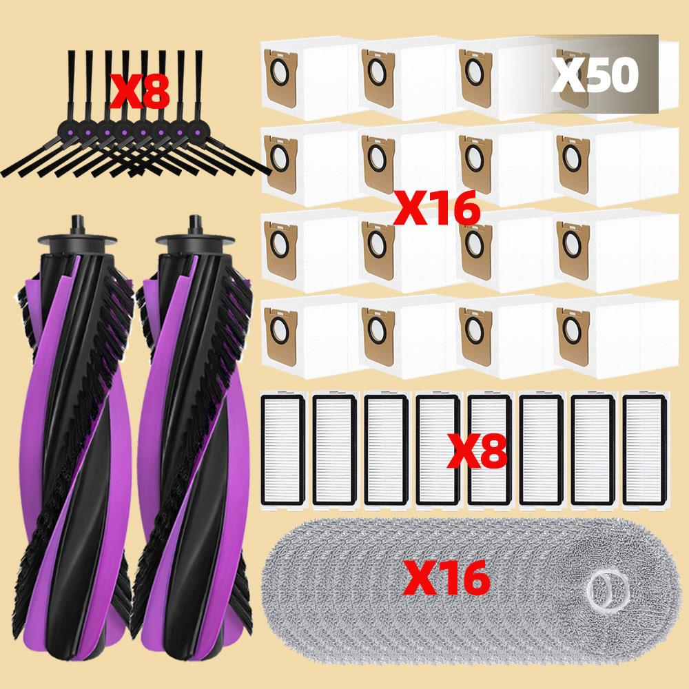 Compatible For JONR P20 PRO Vacuum Spare Parts Main Roller Side Brushes Mop Cloths Pads Filter Dust Bag Replacement Accessories