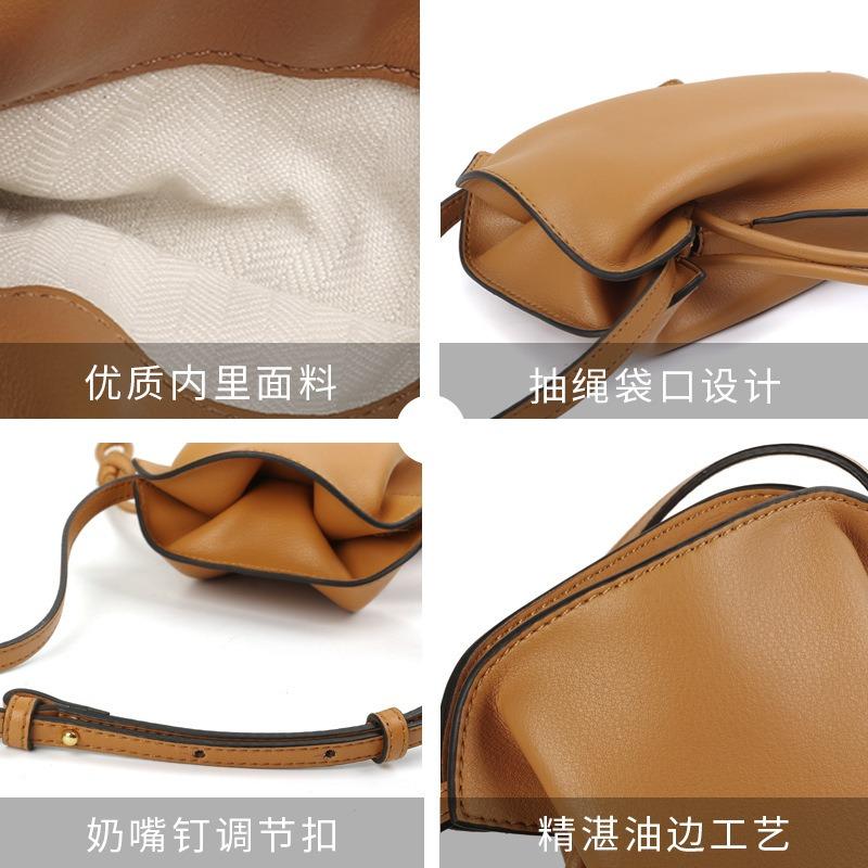 Versatile bag niche single shoulder small satchel generation drawstring mini lipstick mobile phone bag min bag