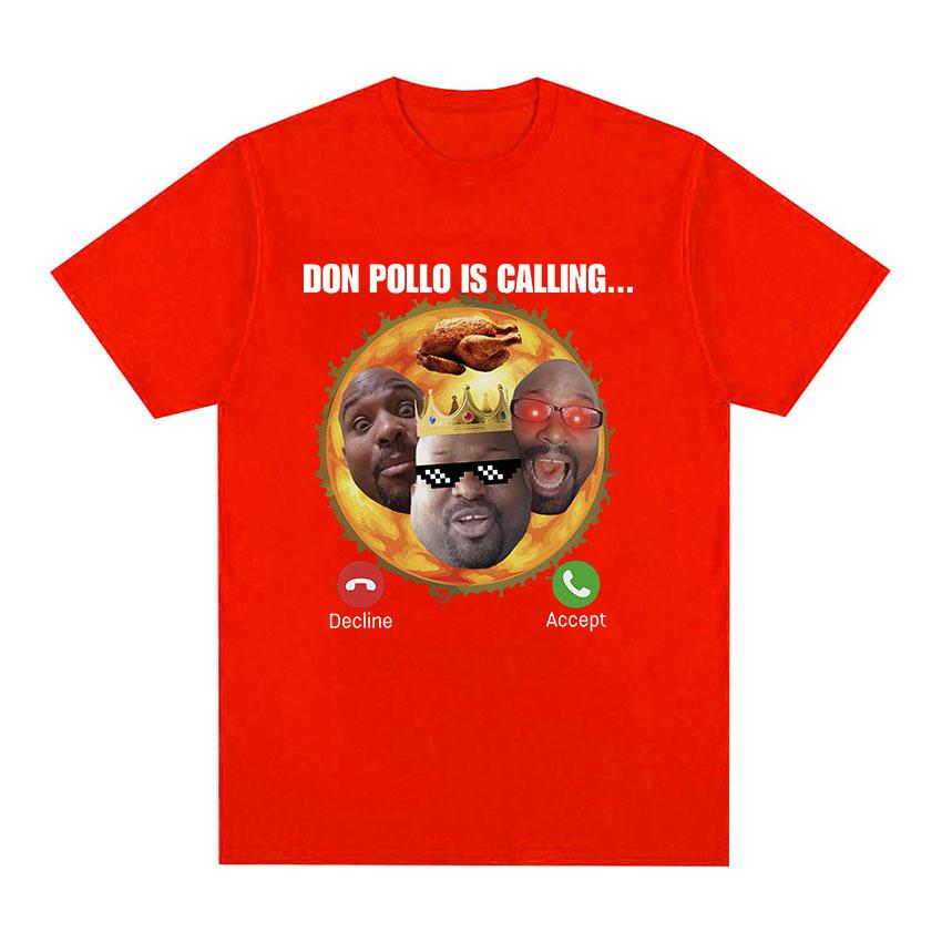 Don Pollo Funny Meme Graphic Tee Shirt King of Ohio Tops Clothing T-shirt Unisex s Vintage Fashion Casual Oversized Cotton T Shirts S