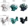 Colorful Artificial Coral Statue Realistic Desktop Coral Sculpture  Aquarium Decoration