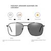 Pochromic Anti Radiation Farsight Eyeglasses Fashion Square Metal Glasses Woman Men