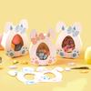 10pcs Easter Theme Rabbit Ears Egg Paper Cookie Candy Box Bunny Carrot  Easter Basket Gift Packing Box Easter Party Decor Kids