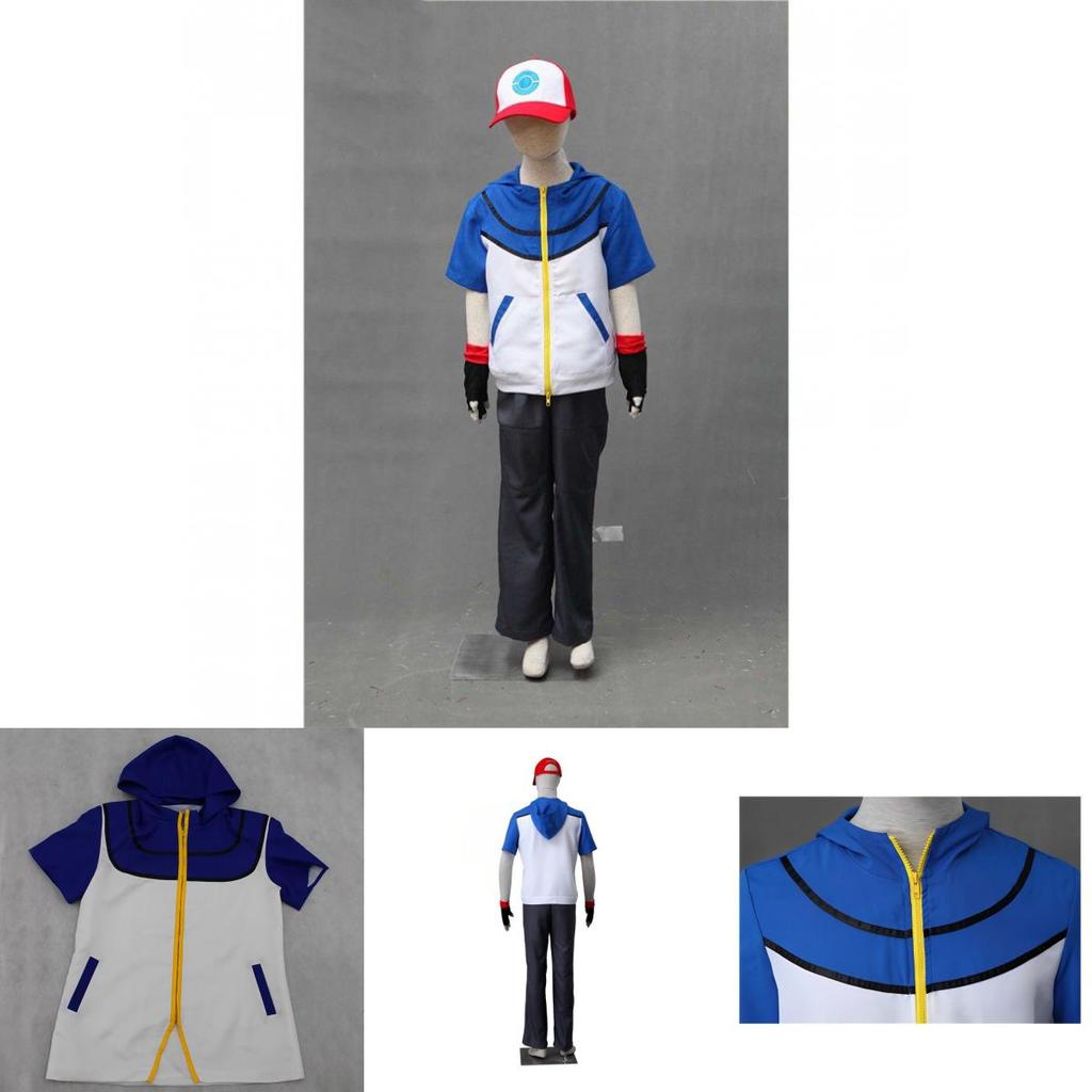 Pokemon Ash Ketchum Cosplay Costume For Kids And Adults Perfect For Halloween And Cosplay Parties