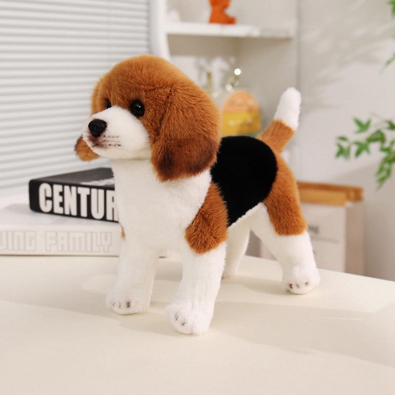 St. Bernard & Beagle Plush Toy Set