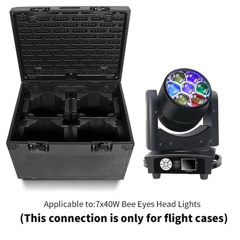 Plastic Flight Case Suitable for 19*15w / 19x25w / 12x18w Flight Case Only for LED Beam Light Box Flight Box Stage Light Case Convenient