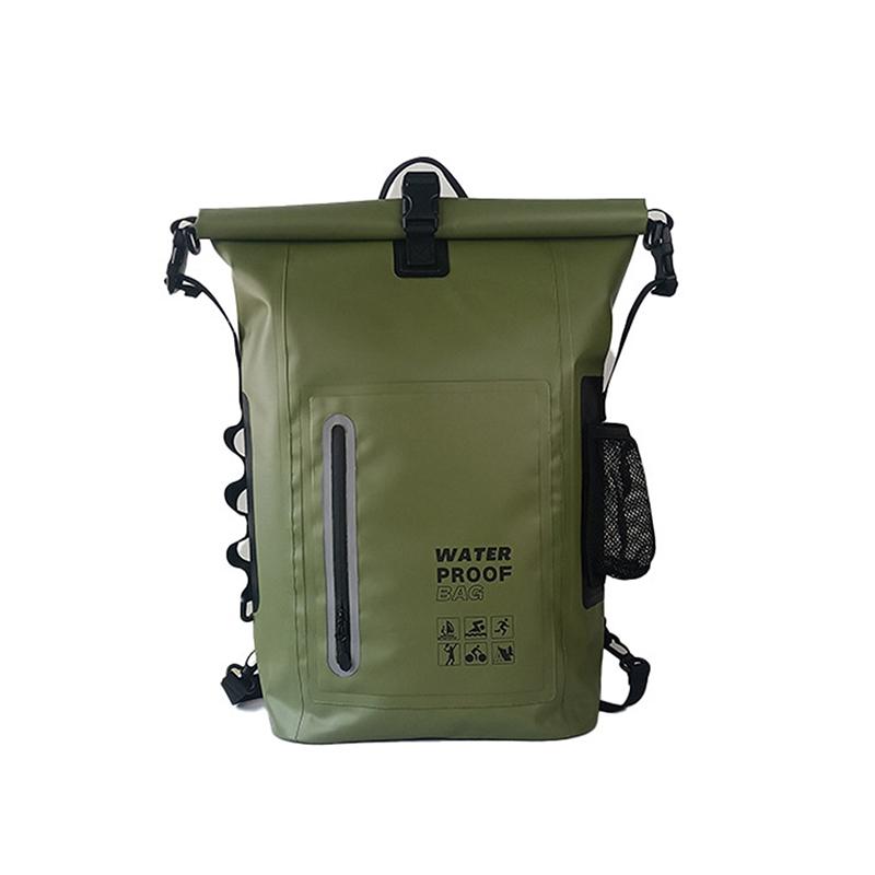 

Outdoor Waterproof Backpack 25L High-Capacity Drybag Hiking Bags Back Pack Large Capacity Camping Bag Edc Travel Bag For Men зелений