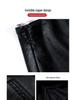 2025 New Coffee-Colored Women's Petite Leather Half-Skirt – Autumn/Winter Slimming Hip-Hugging Short Skirt for Commuting