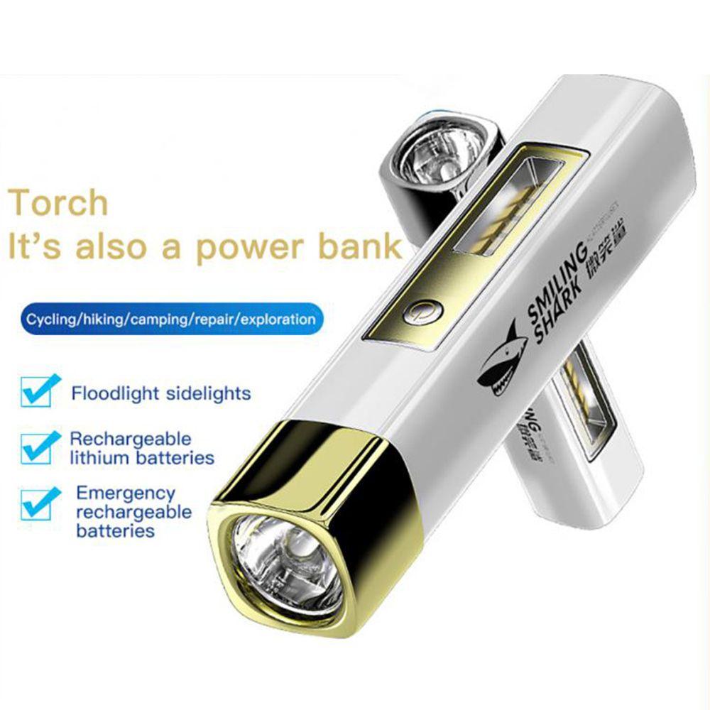 Уличный USB-перезаряжаемый водонепроницаемый сверхяркий фонарь Мощный фонарик Power Bank Фонарик Портативный