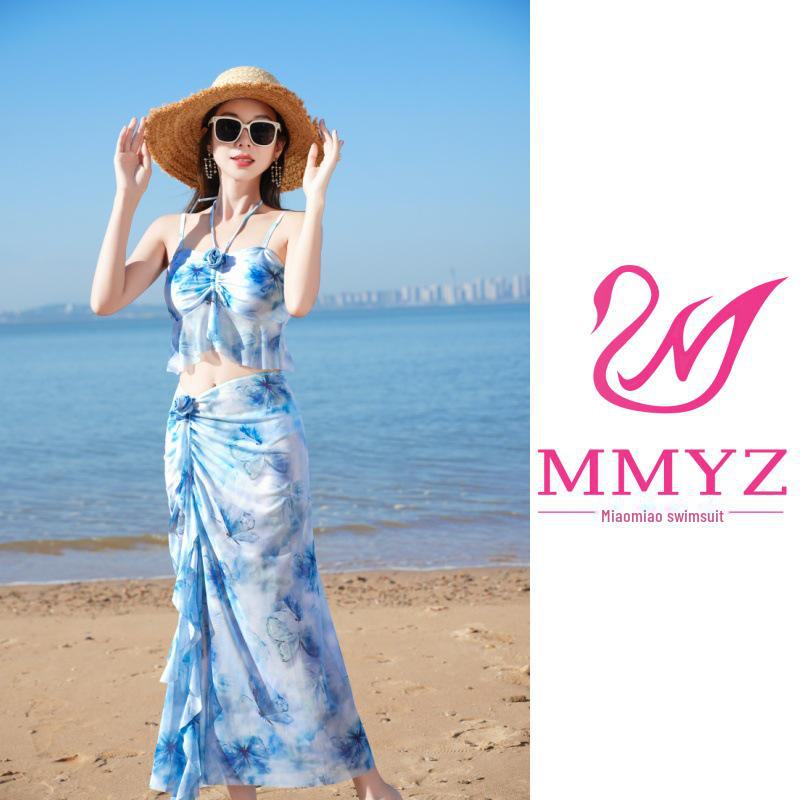 2025 Women's Bikini Split Swimsuit - Internet Celebrity Style for Resorts & Hot Springs