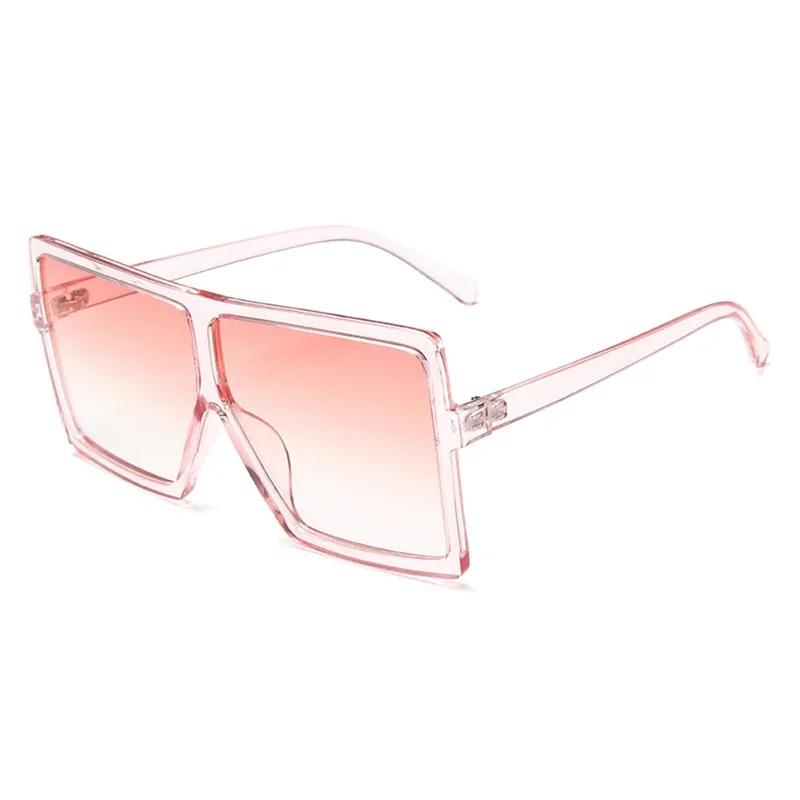 Fashion Luxury Designer Vintage Sunglasses Women Square Oversized Shades Trendy Party Travel Lady Glasses