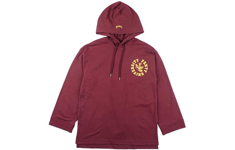 PUMA Sweatshirts Women s Burgundy Hooded Moderate Regular 575874-02 S