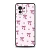 Phone Case For Xiaomi 15 14 13 12 Lite 14T 13T 12T Pro Poco X7 X6 X5 X4 X3 NFC F7 Ultra F6 Pro Soft Cover Cute Pink Heart Bow