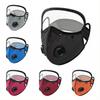 Reusable Breathable Mesh Face Mask Clear Anti Fog Eye Shield Air Valves For Cycling Hiking Outdoor Dust