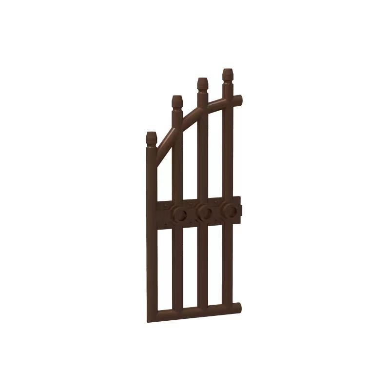 

Small Particle Building Block Wooden Door Iron Gate Compatible with Toy Brick Scene Building Accessories 42448 87601