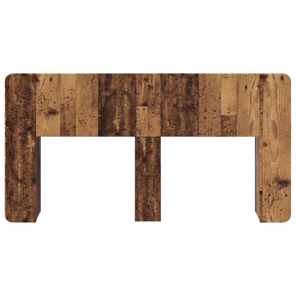 Headboard Cabinet with Storage Reclaimed Wood Effect Wood Based Material