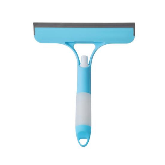 Glass Scraper with Integrated Spray Bottle 3-in-1 System Rubber Spatula Glass Scraper Household Cleaning Tool