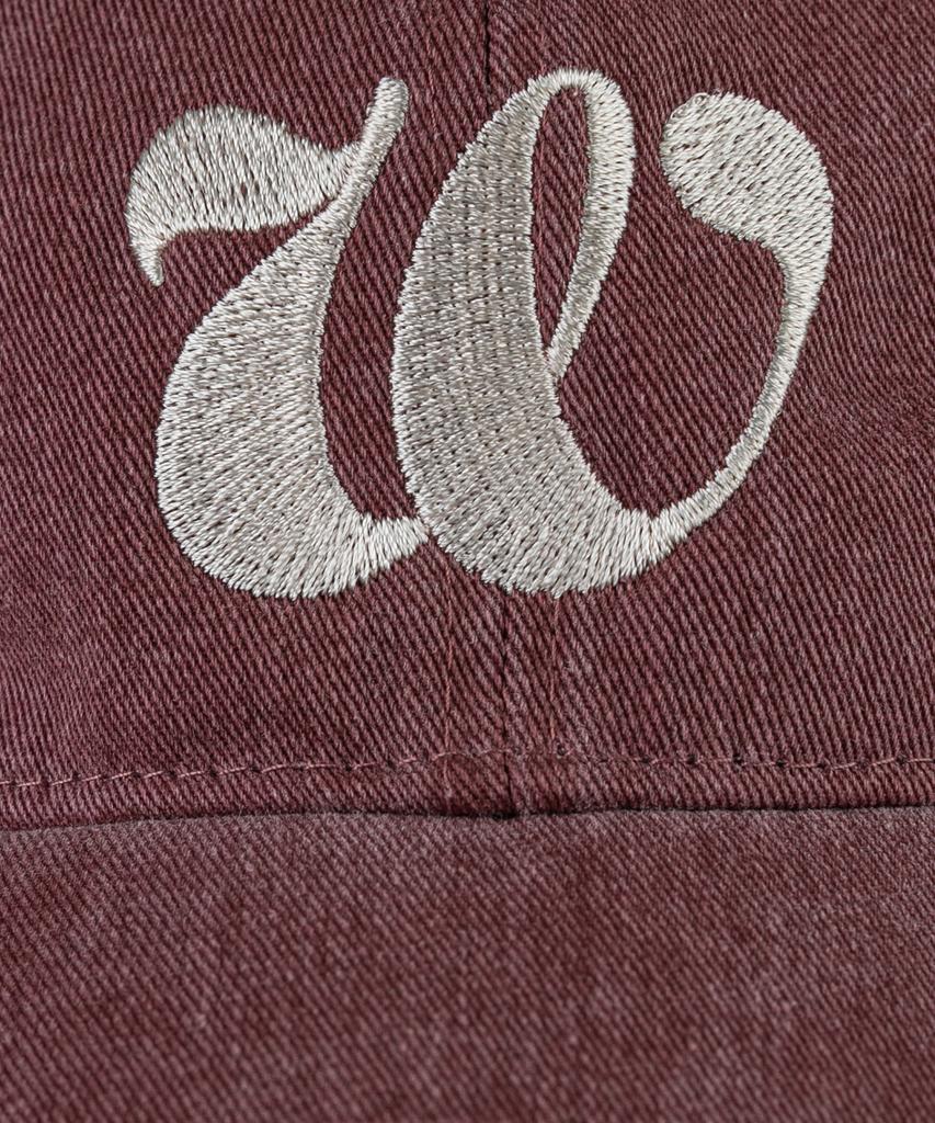 Wig W Script Pigment Ball Cap - Burgundy