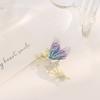 Metal Dancing Girl Brooch Light Luxury Butterfly Brooch Delicate Women's Brooch  Clothes Decoration