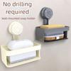 Double-Layer Soap Dish Punch-Free Soap Holder Bathroom Drain Soap Box  Bathroom Accessories