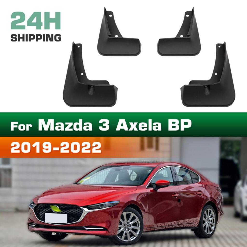 4PCS Car Mud Flaps Splash Guards Mudguards Car Mud Flaps Compatible with Mazda 3 Axela BP  2019 2020 2021 2022