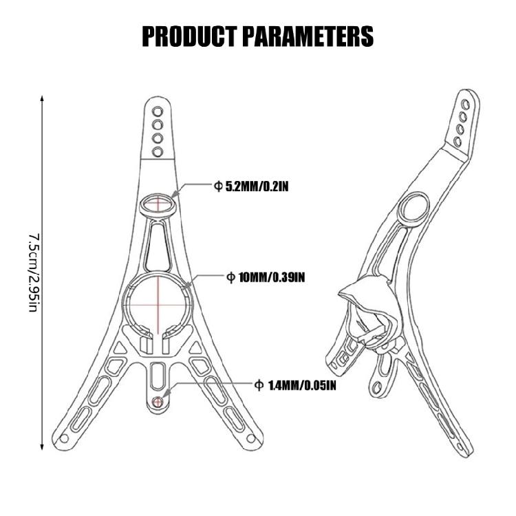 Camera Canopy Supporting Adjustment Lightweight Quadcopter Canopy for Meteor75/Meteor85 1-2S FPV Frame Racing Drones
