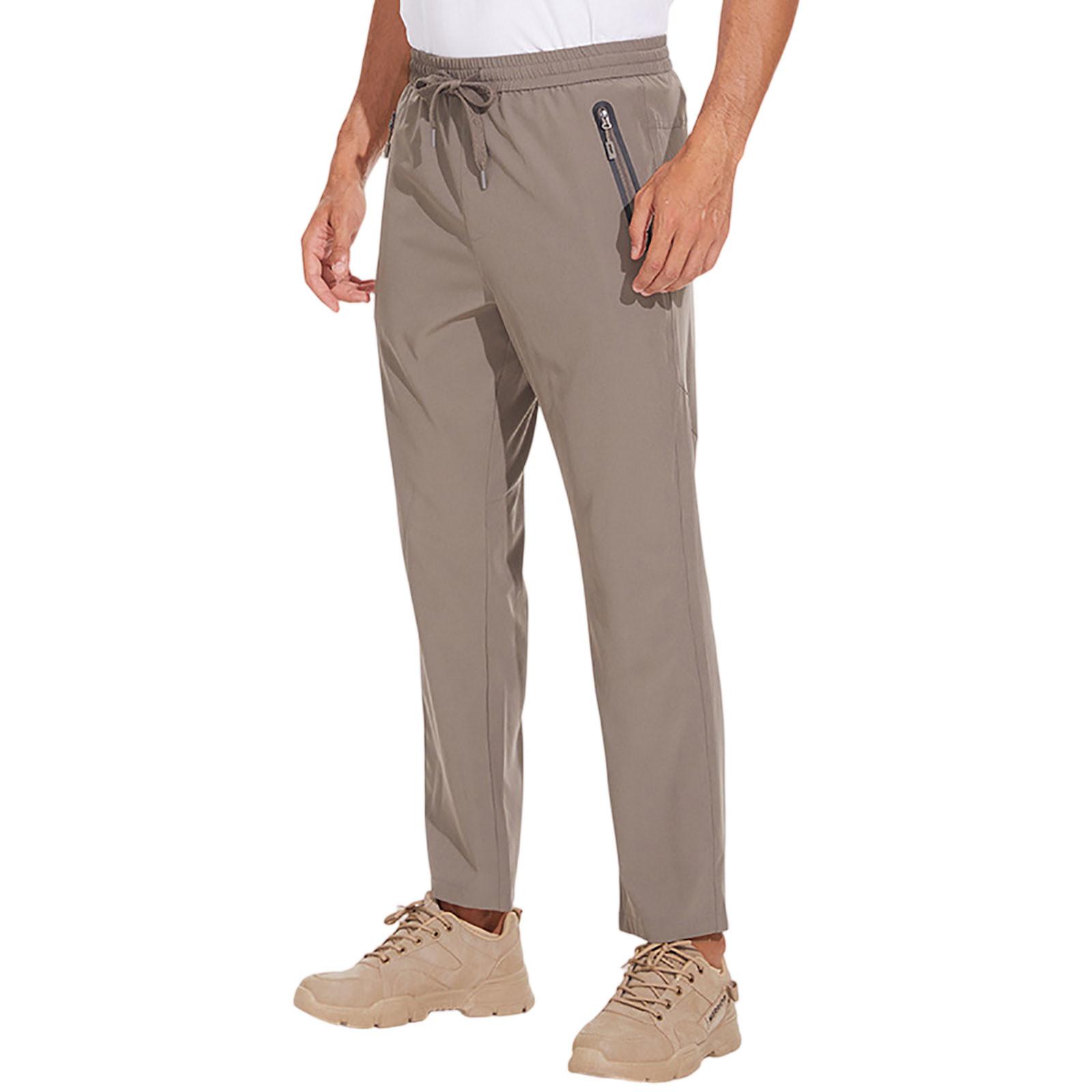 

Мужские спортивные повседневные брюки для бега, легкие походные рабочие брюки, уличные брюки XL хаки