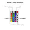 Ocean Wave RGB Aurora Lamp Cube with Remote Control 16 Color Changing Water Light Projector for Bedroom Living Room Wall Decor
