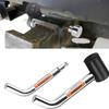 Heavy Duty 5/8 And 1/2 Inch Trailer Hitch Receiver Lock With 360 Degree Rotating Lock Head For Trucks Motorhome Campers