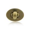 Practical Oval Egg Shape Bag Accessories DIY Turn Lock Hardware Clasp