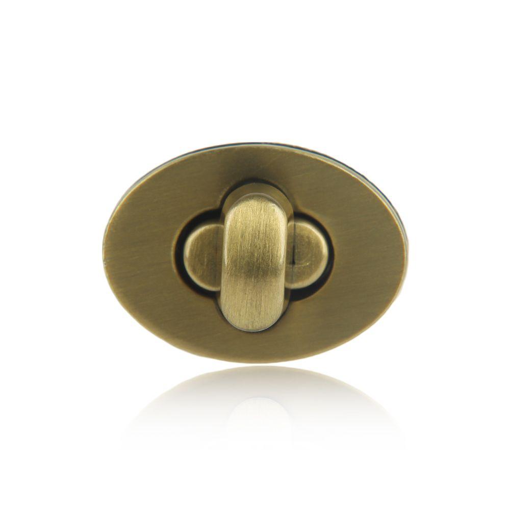 Practical Oval Egg Shape Bag Accessories DIY Turn Lock Hardware Clasp