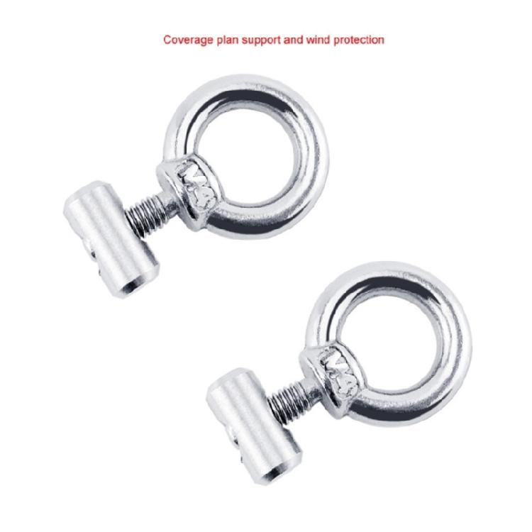 Awning Rail Stoppers 4mm Lifting Eye Nut Fastener Carabiner Hooks for Campers