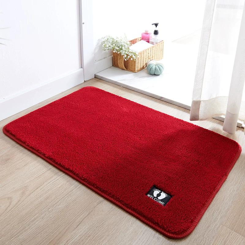 Bathroom Floor Mat, Water-Absorbent, Non-Slip Mat for Bathroom Entrance, Toilet Doorway, Kitchen Door Mat, Household Carpet, Bathroom Mat