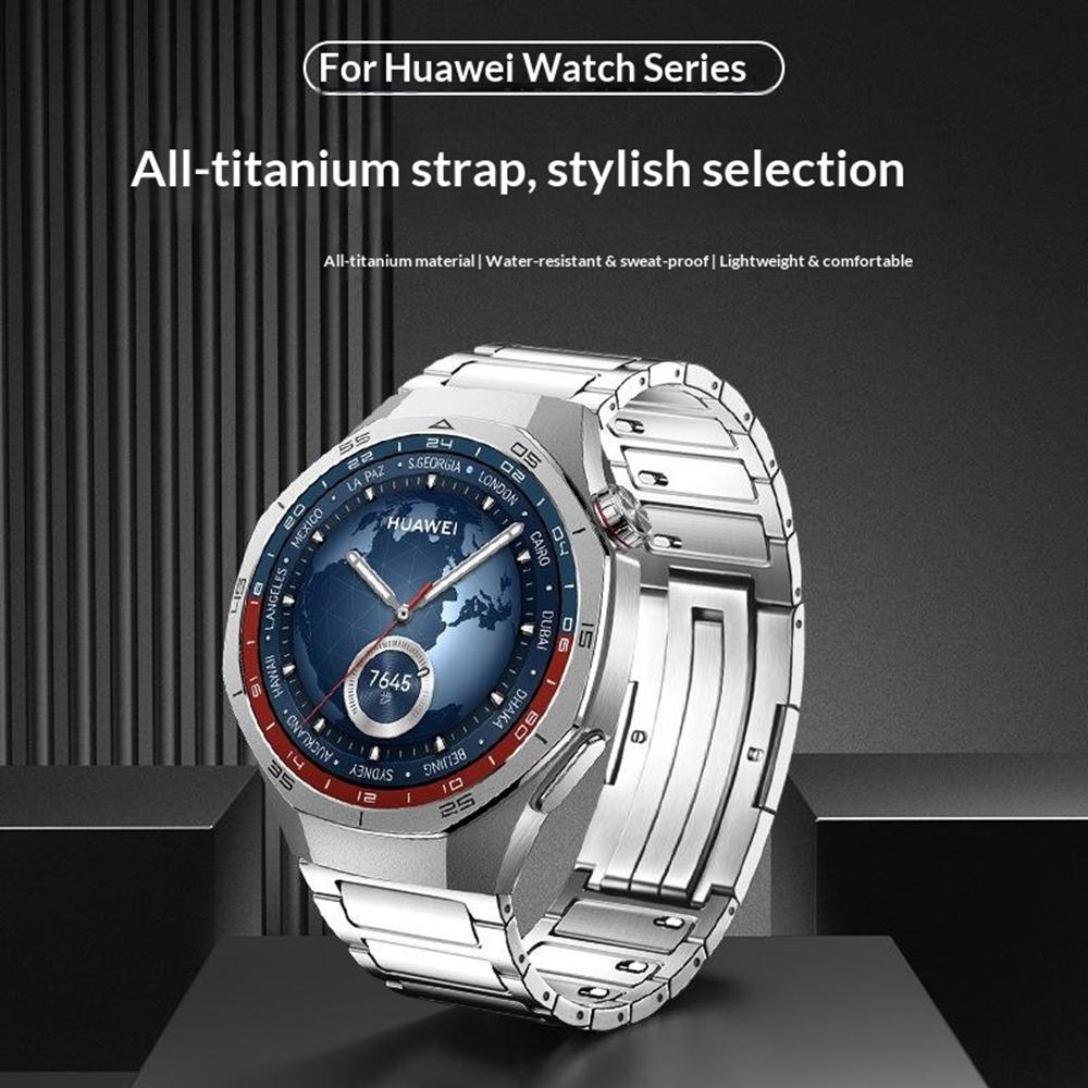 Повністю знімна металева ремінець 22 мм для Huawei Watch GT 6 Pro 46 мм/Oppo Watch X/X2/4 Pro Одноланковий титановий ремінець для годинника
