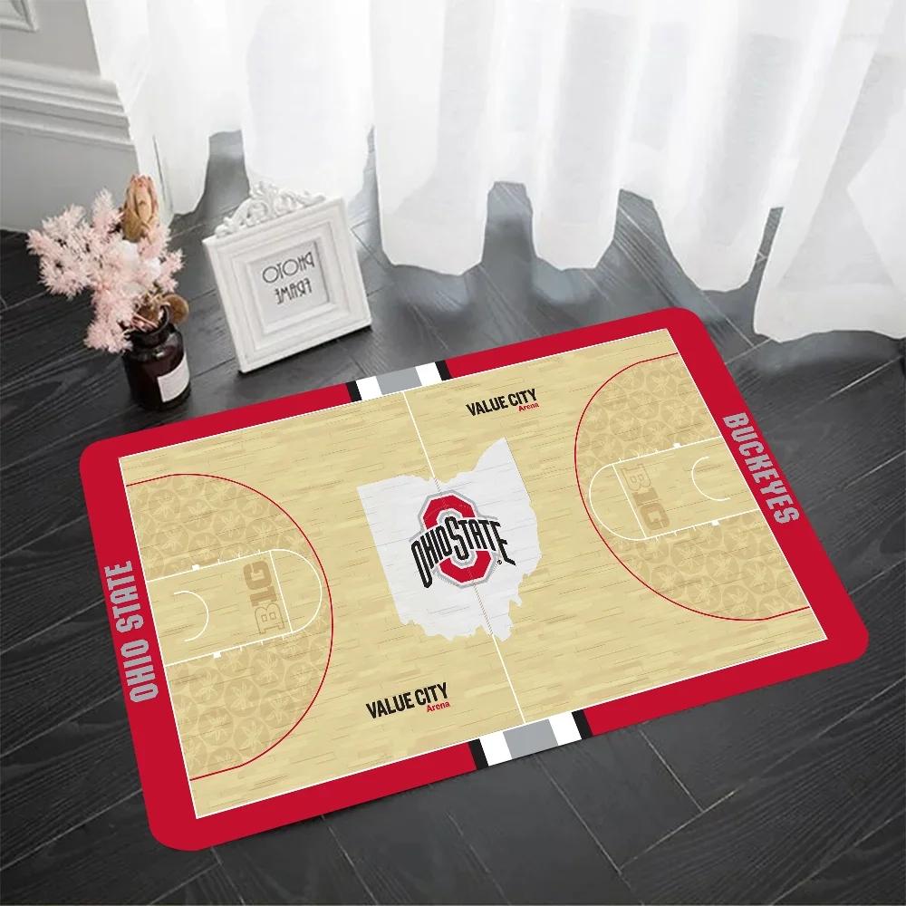  Disney B-Basketball Court Floor Mat Doormats Home Carpet Foot Absorbent Mats Anti-Slip Mats Home Supplies Carpets Decor