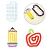 Acrylic Paper Clips,Reusable Heat Printed Transparent Bookmarks Clip For Document Organization Reading Accessories