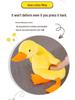 Adorable Derpy Duck Plush Pillow - Large Backrest Toy & Birthday Gift