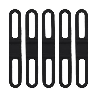 5Pcs Set Multipurpose Bike Cycling Bicycle Silicone Fixed Strap Bandage Flashlight Mount Holder