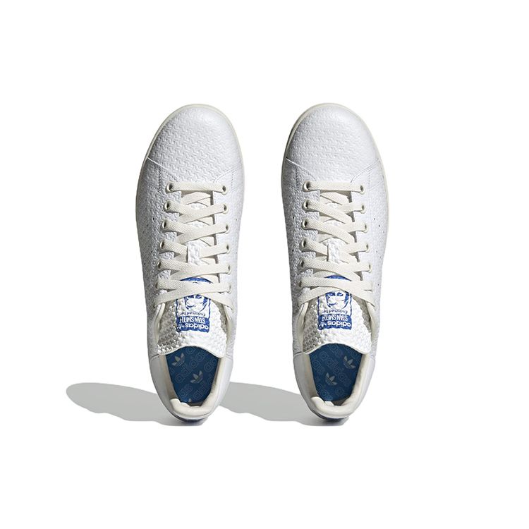 Adidas Stan Smith Debossed Geometric Print Unisex Sneakers White Cloud-White HQ9930