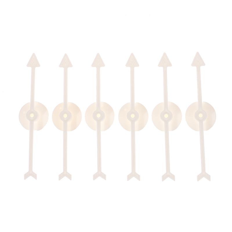 6 stk 10 cm Plast Roterende Pilpeker DIY Brettspill Barnas Leketøystilbehør DIY-tilbehør