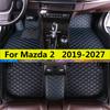 For Mazda 2 Hatchback 2027 2026 2025 2024 Car Floor Mats Leather Carpet Auto Rugs Full Set Foot Pads