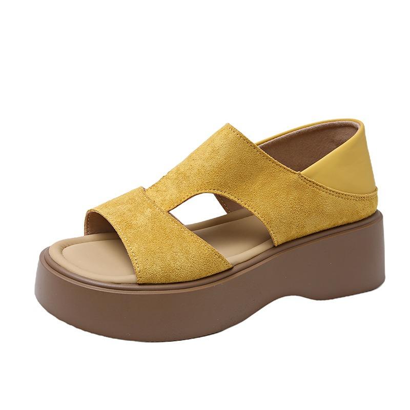 Platform Sandals Women's New Summer Two Wear Great Look Beautiful Not Tired Feet with Skirt Shoes