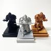 1Pcs Desk Accessories Armored Retro Soldier Pen Holder Warrior Pencil Stand Knight Desk Small Statue Ornaments